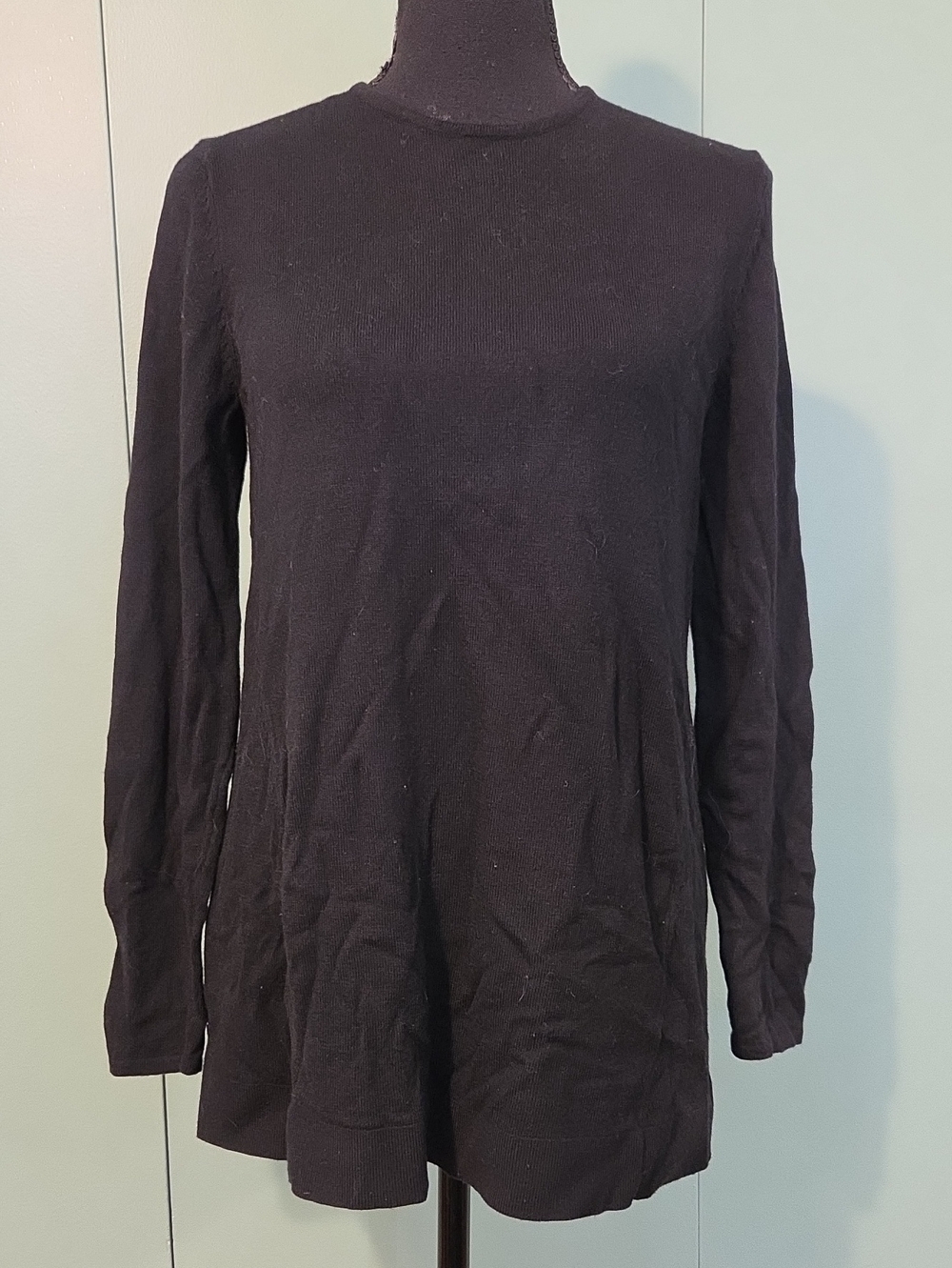 J. Jill Classic Black Long-Sleeve Women's Sweater Size Xs